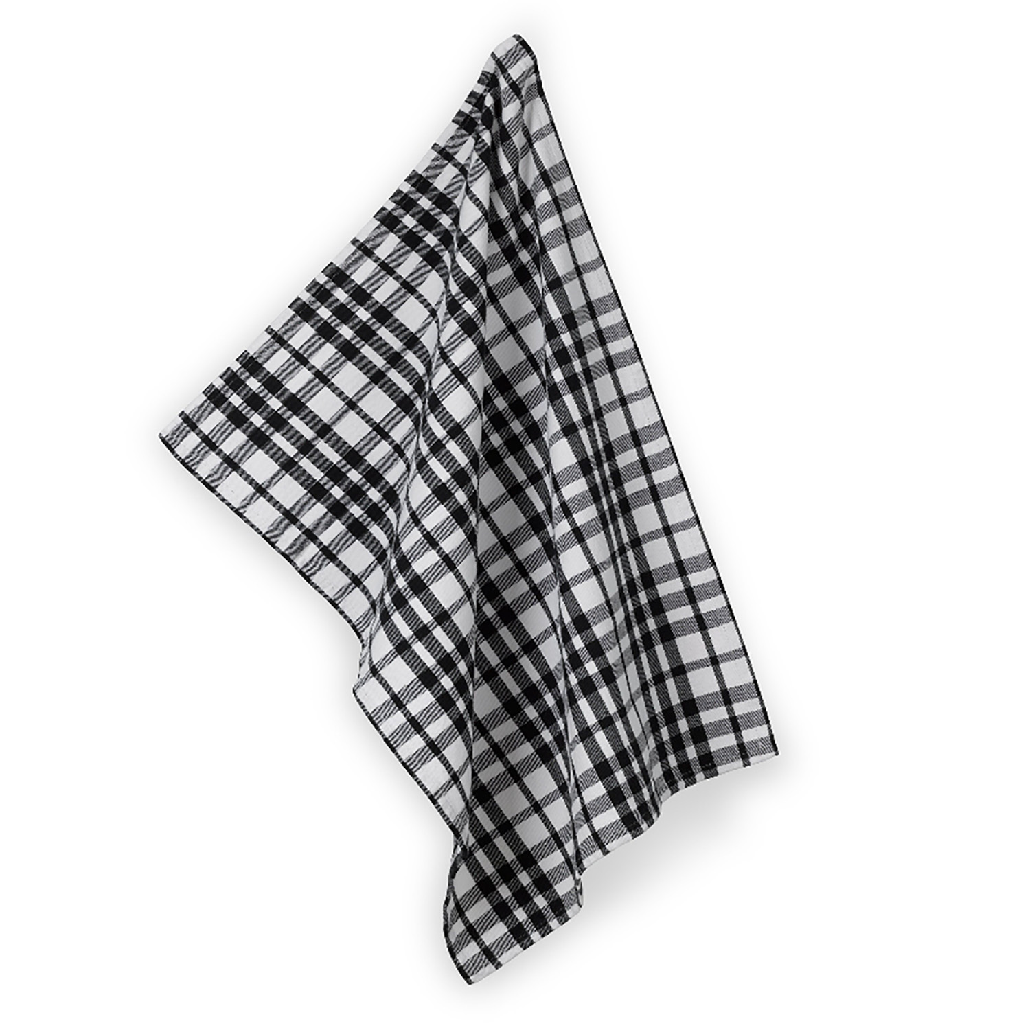 KELA Ręcznik Gianna 100% bawełna biało-czarna kratka KL-12784