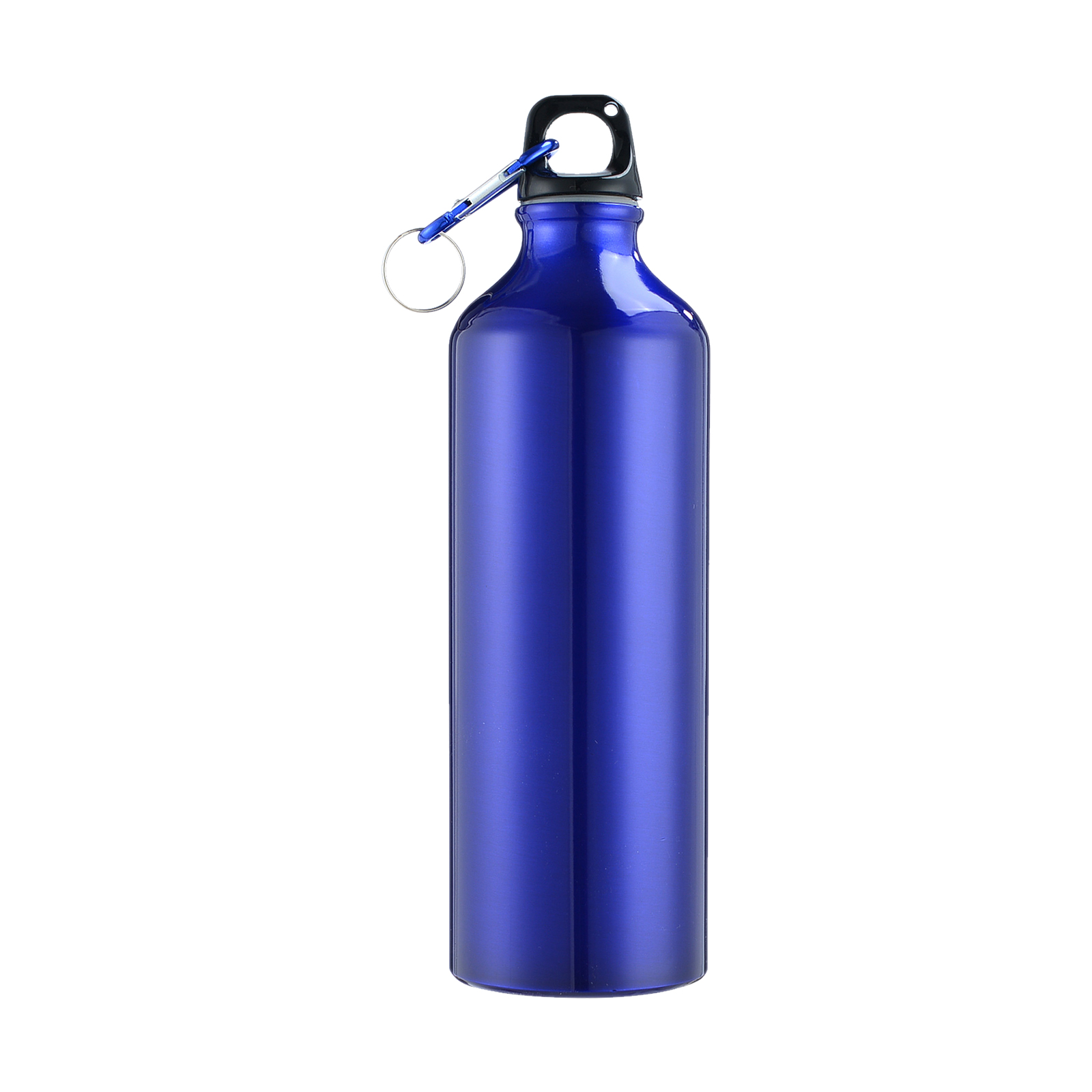 butelka na wodę 750 ml z karabińczykiem Przenośna aluminiowa butelka na wodę wielokrotnego użytku Szczelny dzbanek na wodę do wędrówek, podróży, sportów na świeżym powietrzu, siłowni, fitnessu