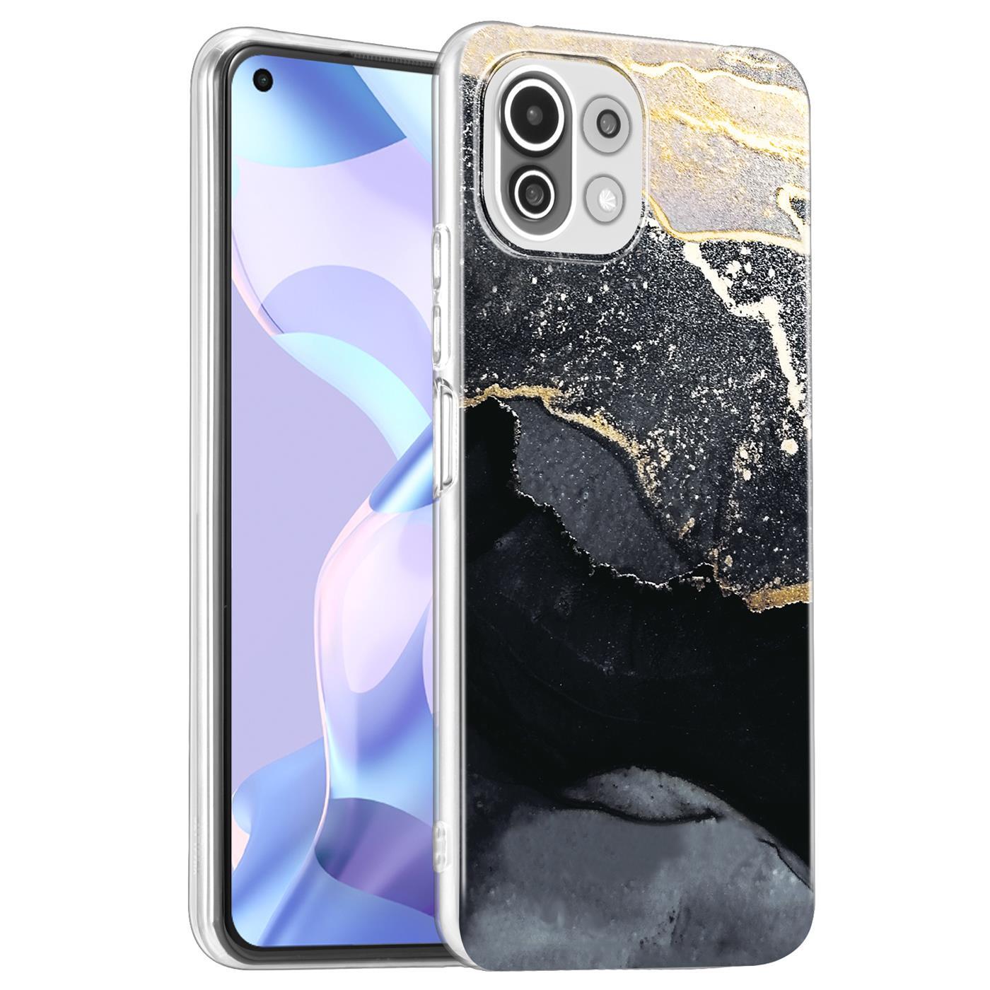 Etui na telefon Xiaomi Mi 11 Lite 4G/5G Protective Cover Marble Motif Silicone Slim Cover