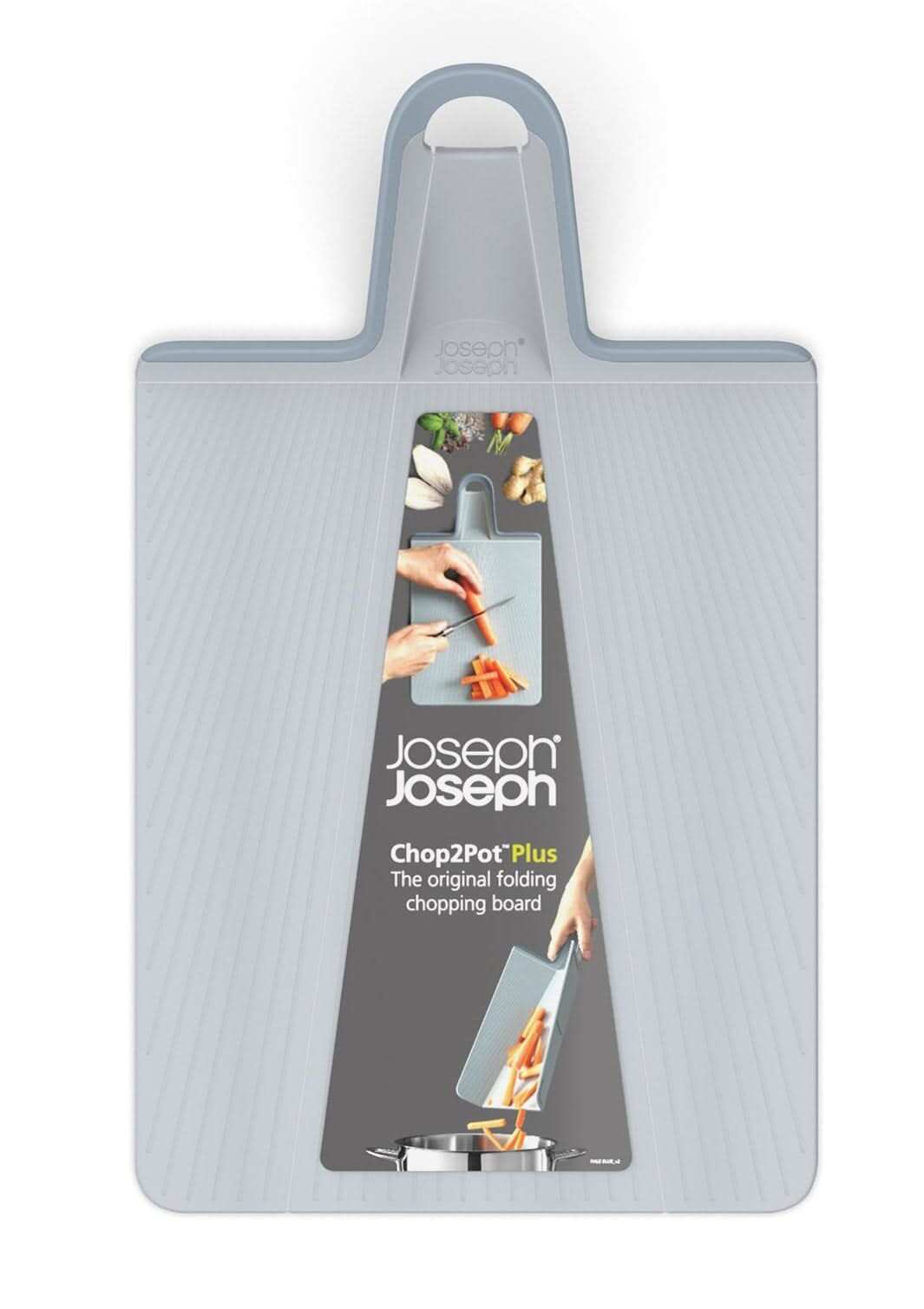 Deska do krojenia Joseph Joseph Chop2Pot Plus 45 x 26 - składana - szara