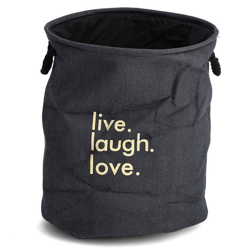 Kosz na pranie DENIM, okrągły, 60 L