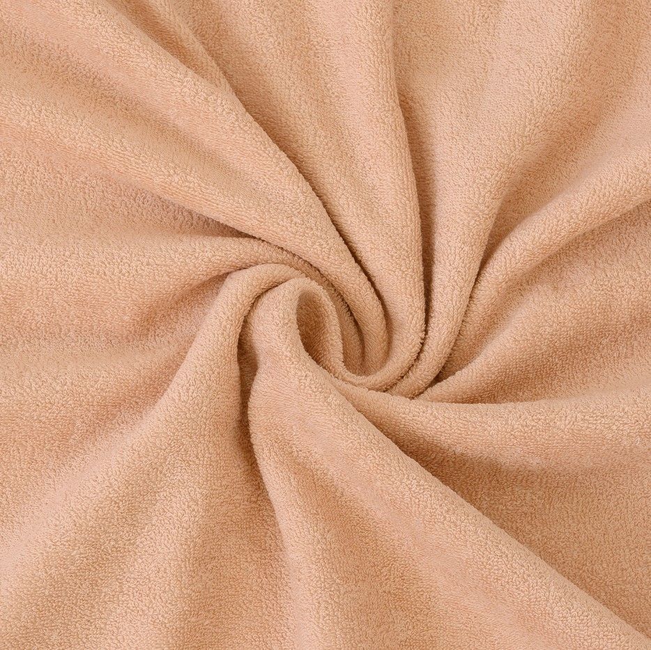 Kvalitex Prześcieradło frotte jasnobeżowe 140x200cm