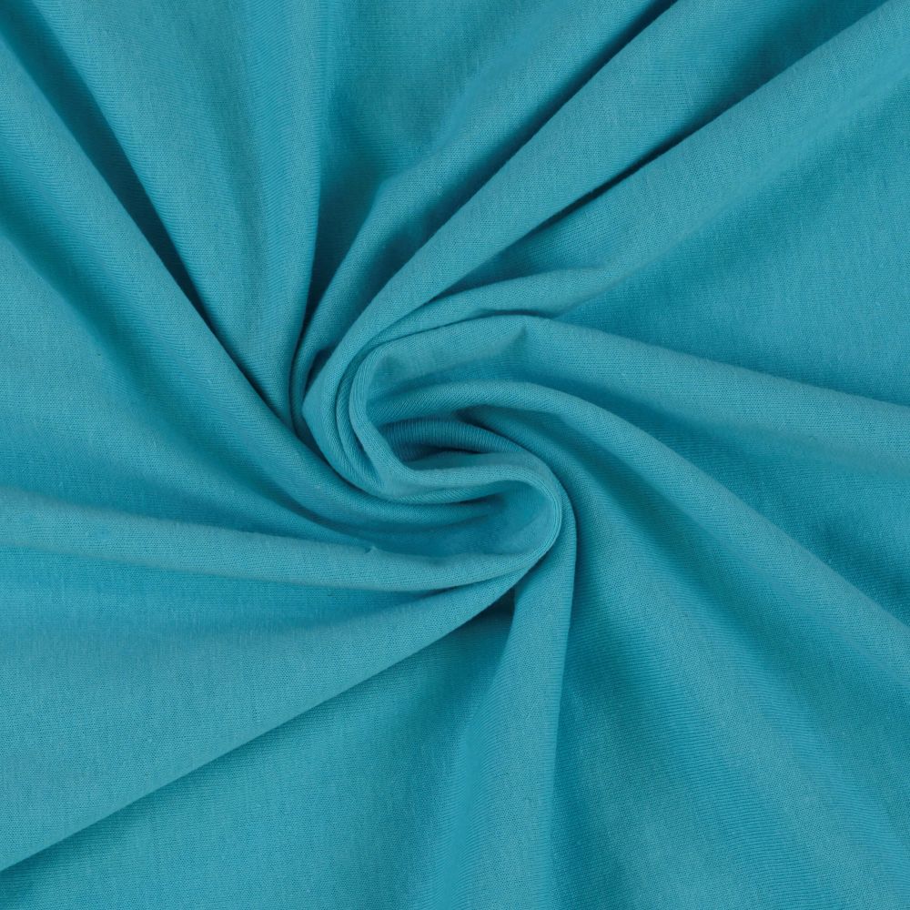 Kvalitex Jersey prześcieradło dziecięce turkusowe 60x120cm