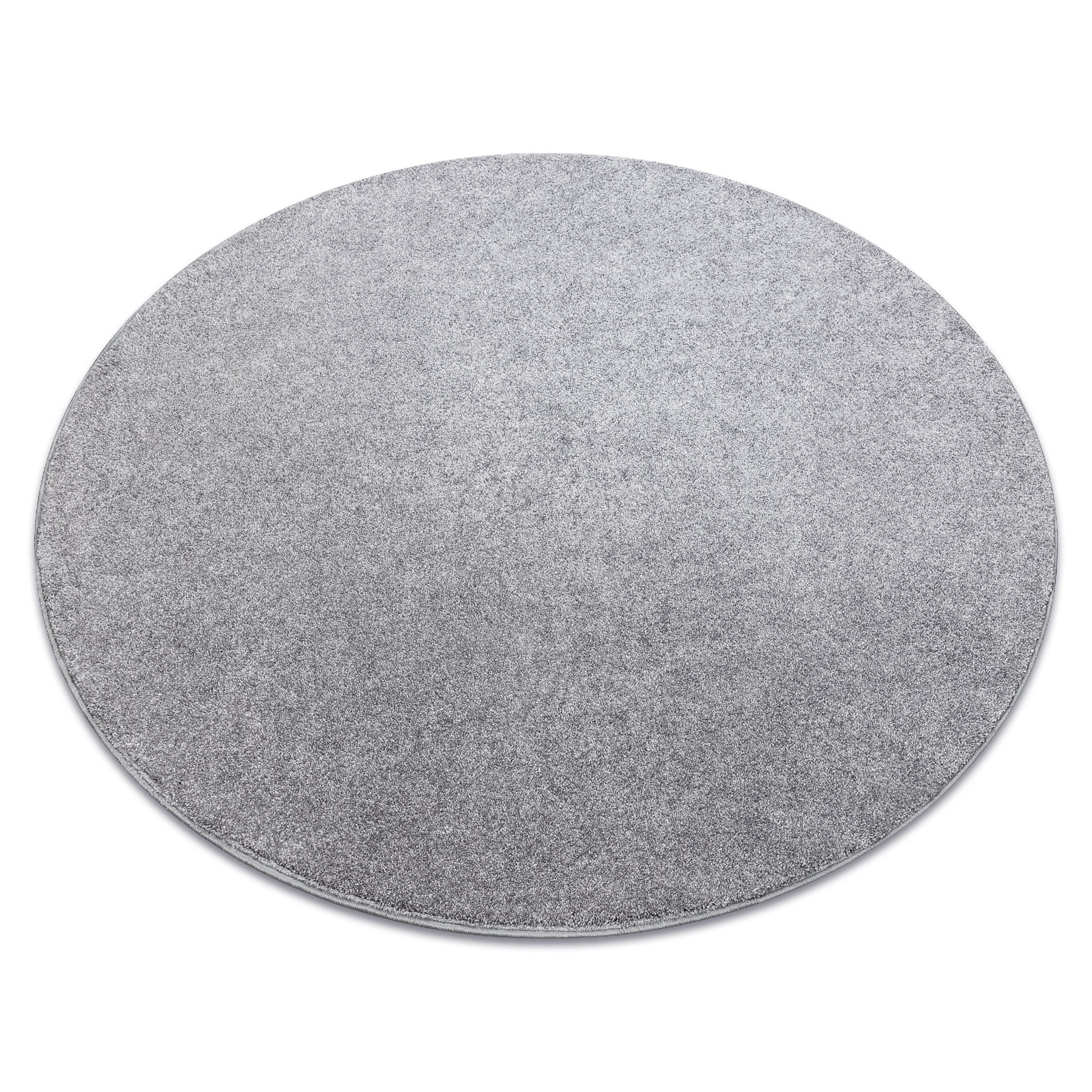 DYWAN koło SAN MIGUEL srebrny 92 gładki, jednolity, jednokolorowy szary koło 150 cm
