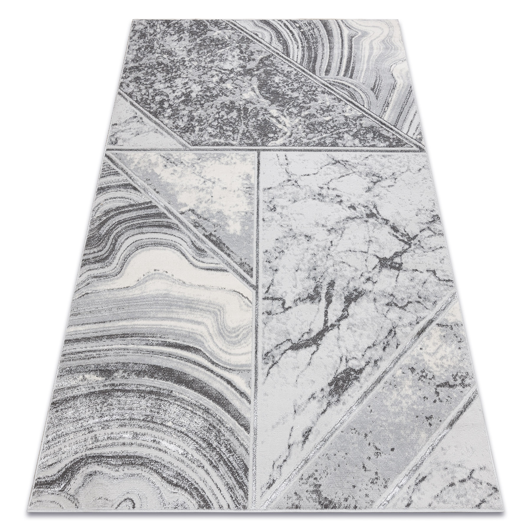 Dywan LIRA HE527 Natura, strukturalny, nowoczesny, glamour - szary 240x330 cm