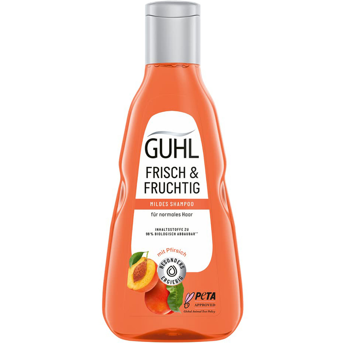 Guhl Fresh and Fruity Łagodny szampon z brzoskwinią i witaminą C 250ml