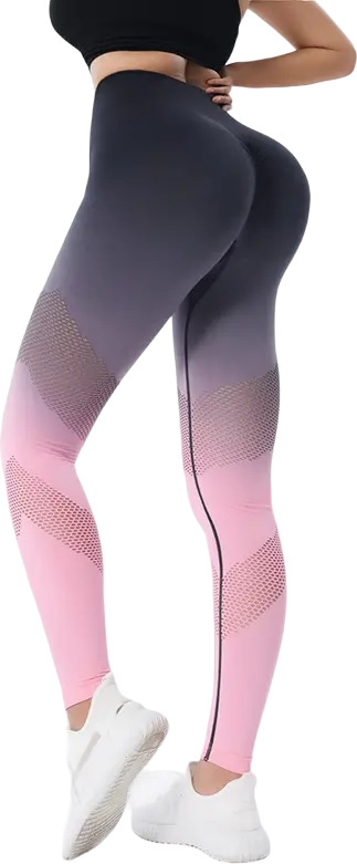 Legginsy Push Up Dynamic - Czarny/Różowy/S KP24927