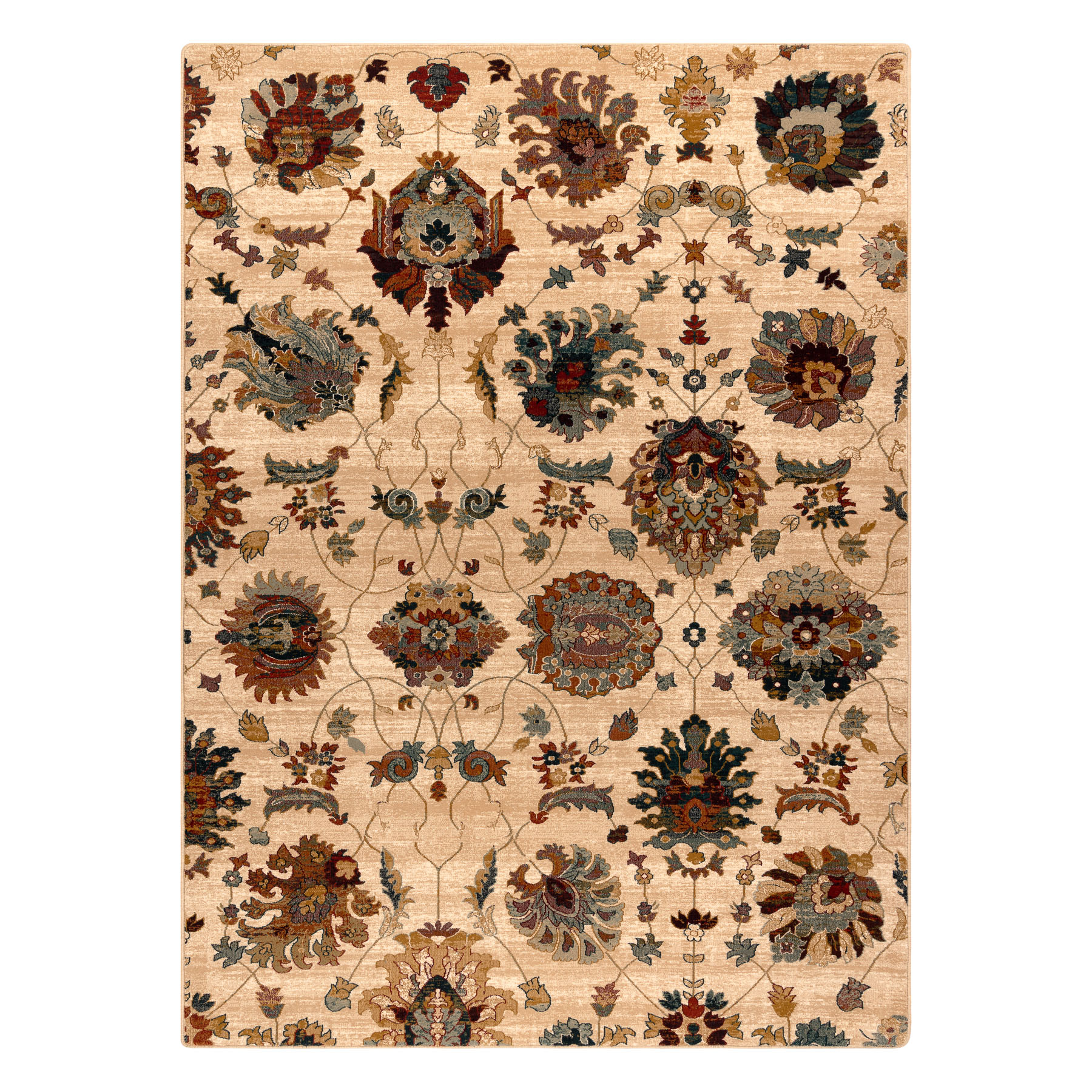 Dywan wełniany SUPERIOR LATICA krem beżowy 200x200 cm