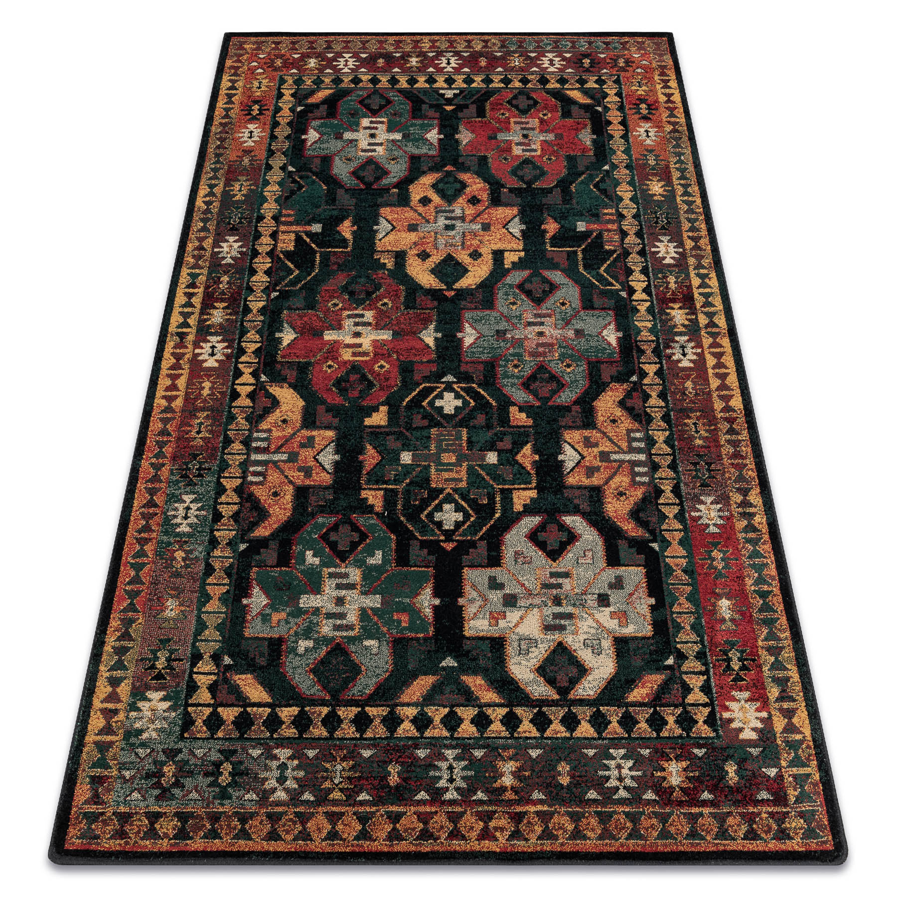 Dywan wełniany OMEGA ROHAN orientalny navy wielokolorowy 200x300 cm