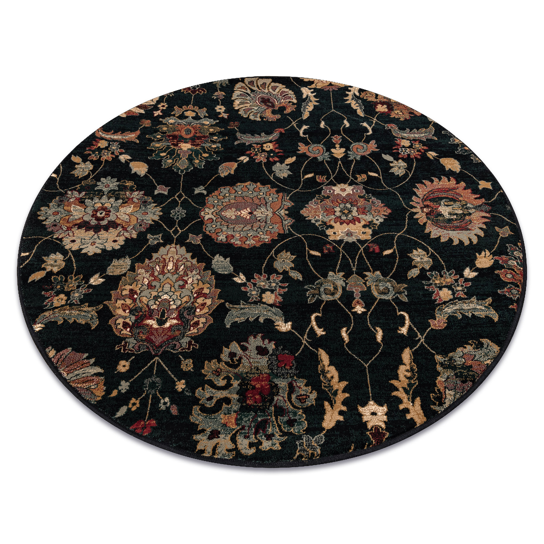 Dywan wełniany SUPERIOR koło LATICA navy niebieski koło 200 cm