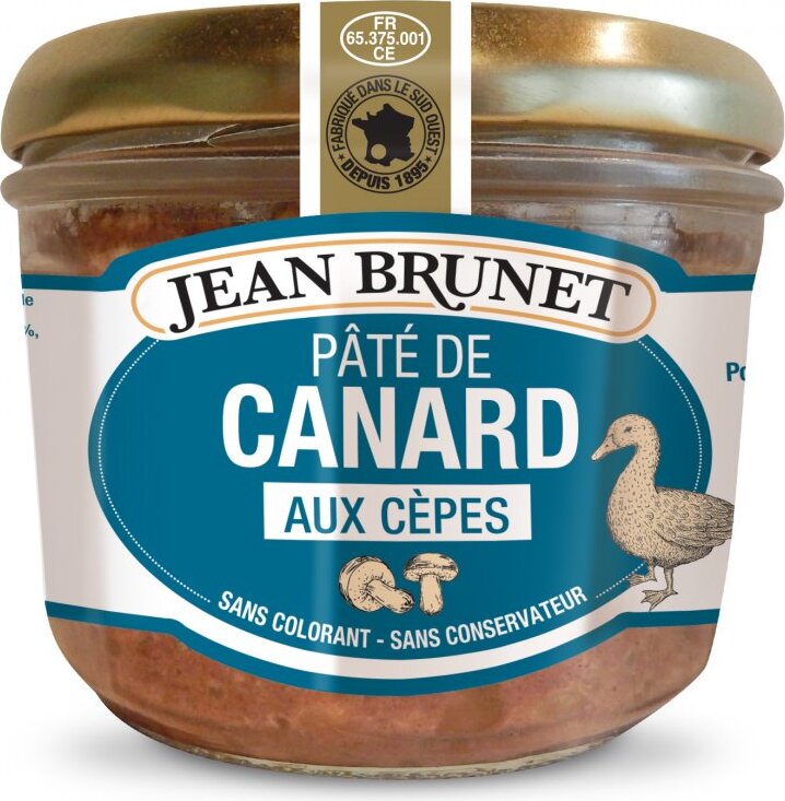 Francuski Pasztet z kaczki z borowikami, 180 g / Jean Brunet
