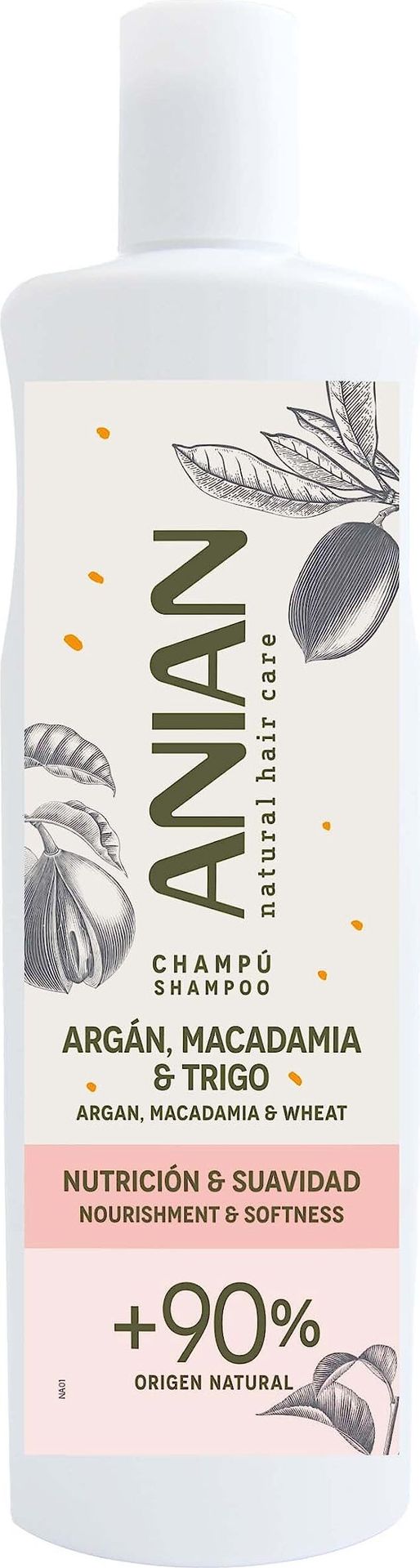 1x Szampon odżywiający i nadający miękkość Anian ARGAN 400 ml