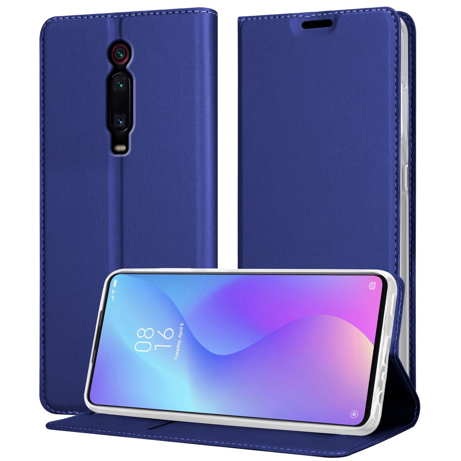 Cadorabo etui ochronne na telefon Xiaomi Mi 9T / Mi 9T PRO / RedMi K20 / RedMi K20 PRO w kolorze niebieskim Cover Etui Book Case