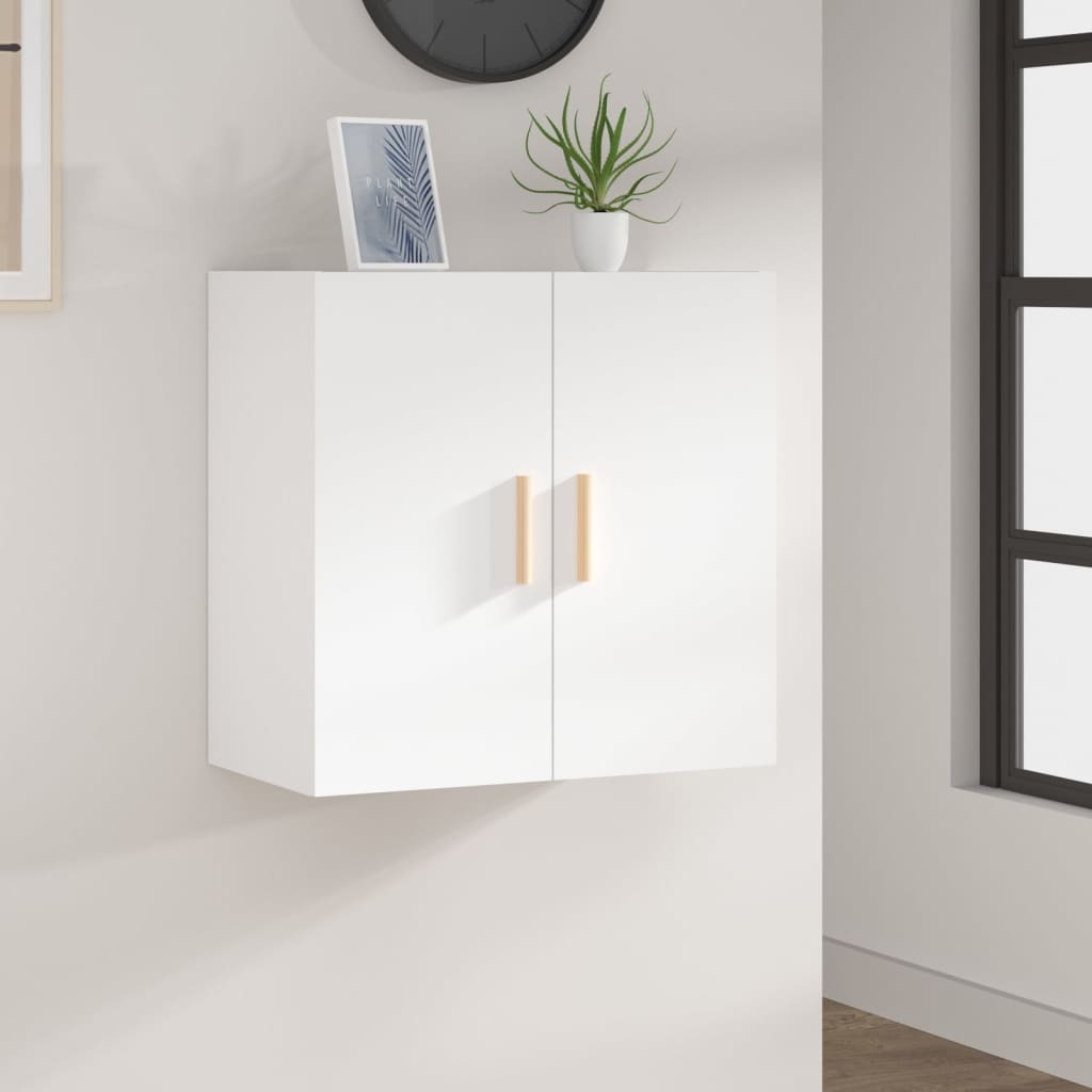 The Living Store Szafka ścienna biała 60x30x60 cm materiał drewnopochodny
