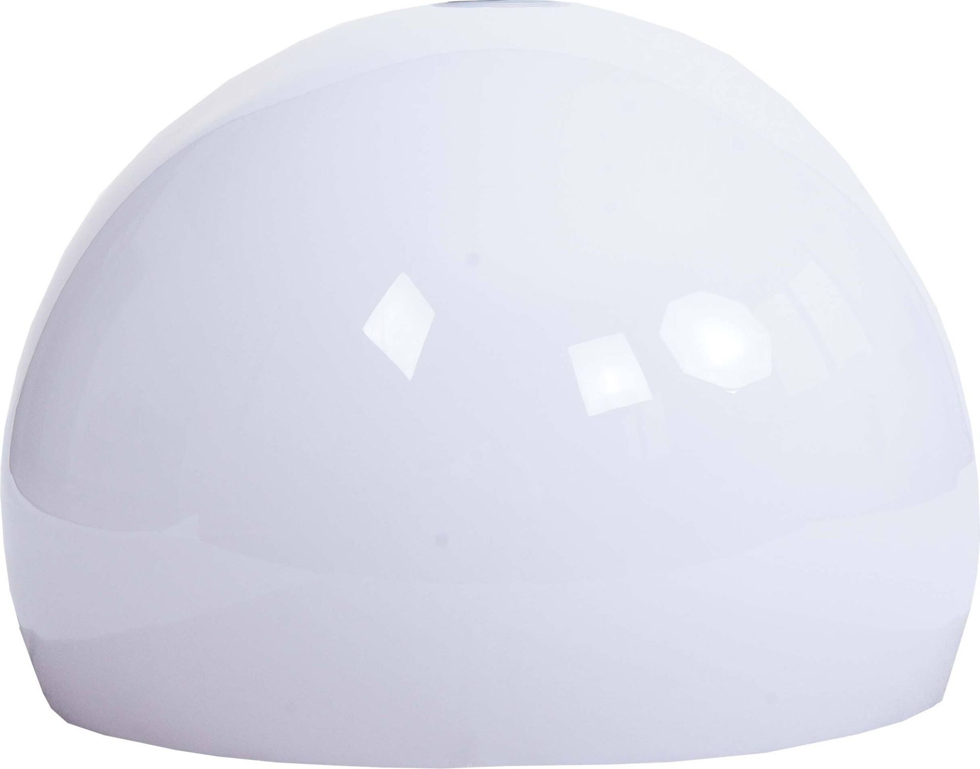 Klosz HWC-M34 do lamp łukowych i wiszących, wymienny klosz, Ø 40 cm, tworzywo sztuczne ~ biały