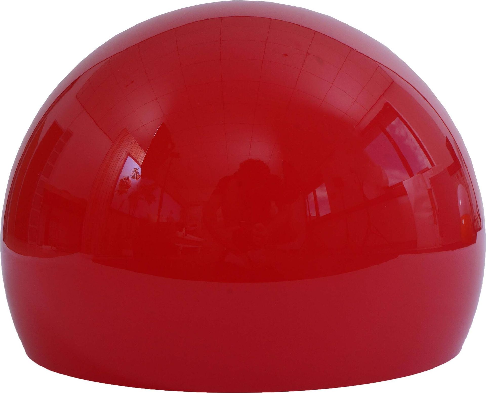 Klosz HWC-M34 do lamp łukowych i wiszących, wymienny klosz, Ø 40 cm, tworzywo sztuczne ~ Red