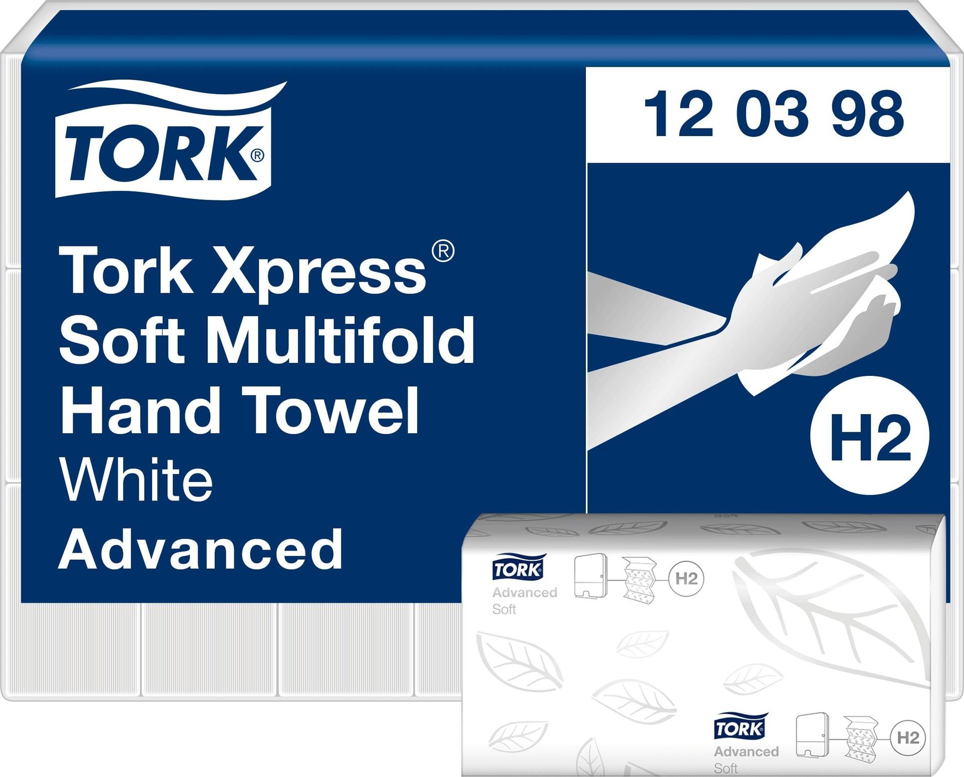 TORK Xpress wielowarstwowy papier ręcznikowy 210 x 255 mm Z-fold biały 2-warstwowy 21x180 arkuszy