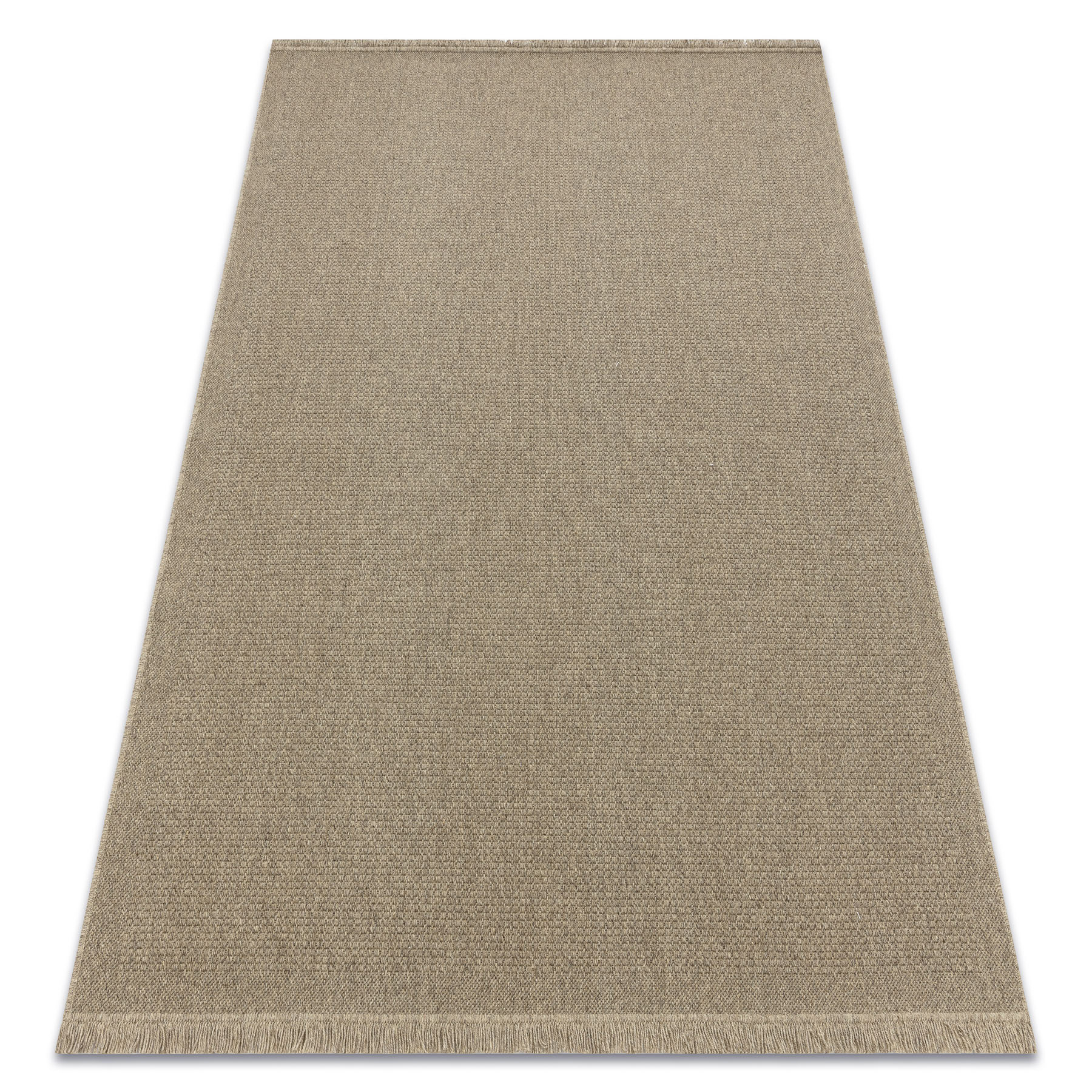Dywan wełniany VILLA 8986/69500 Jednolity SIZAL, płaskotkany ciemny beż beżowy 200x300 cm