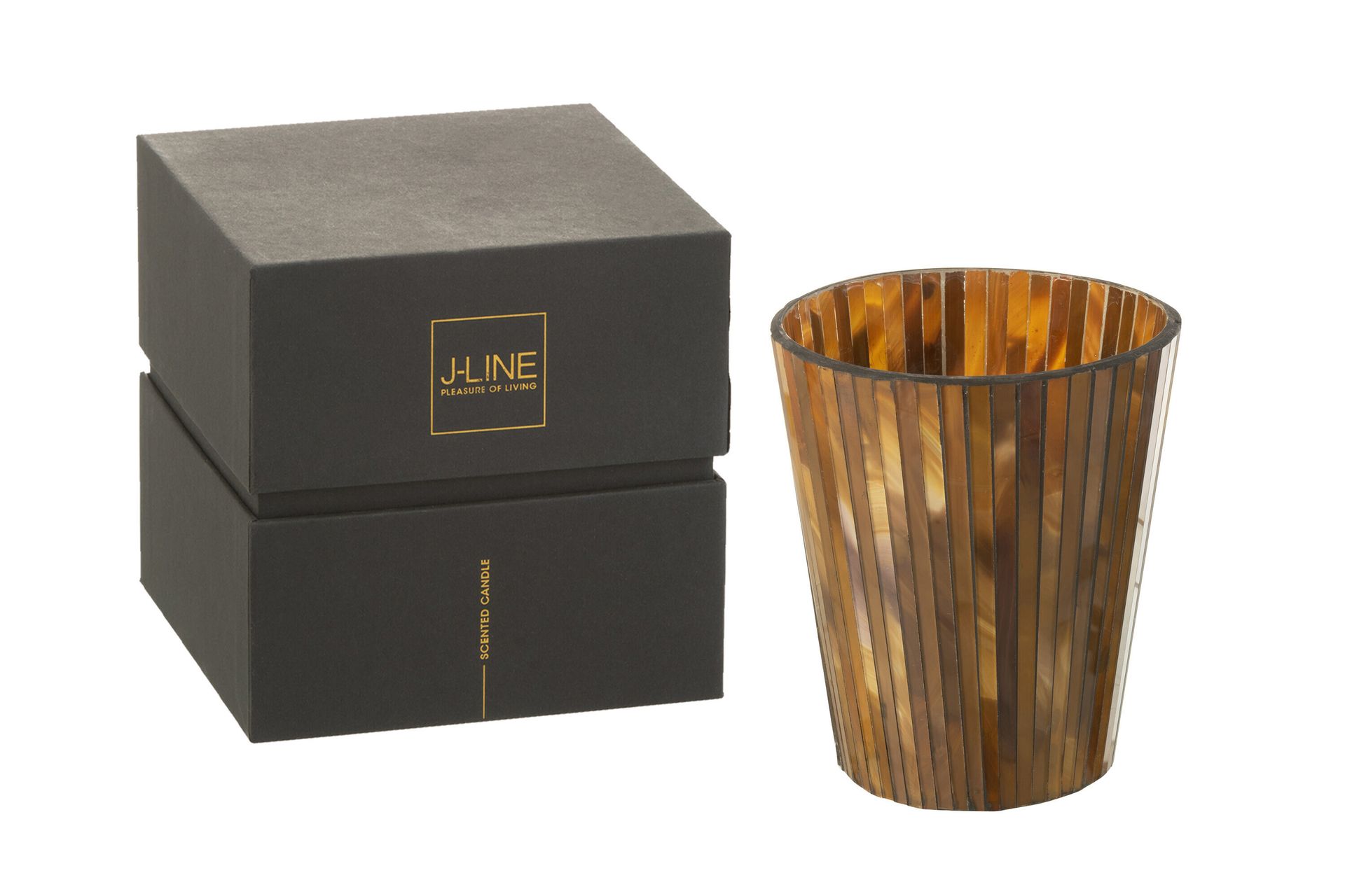 Świeca cylindryczna J-Line - pudrowy róż - 72U - duża - 6 sztuk