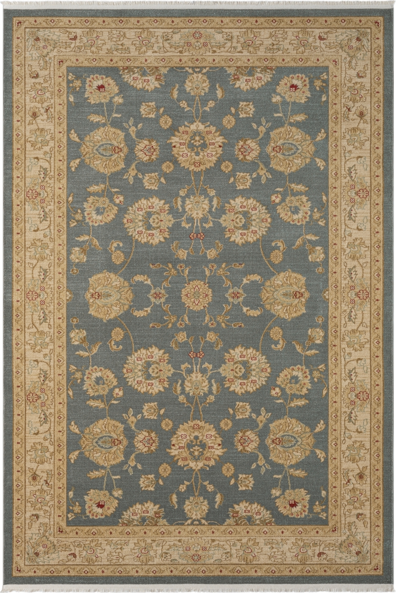 Dywan MY-RUG, Ben 5, 290x200, dywan z krótkim włosiem, orientalny wygląd, szlachetny połysk, niebieskozielony, klasyczny wzór, prostokątny