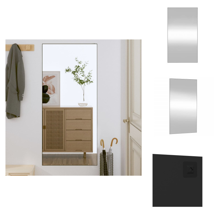 vidaXL Lustro ścienne 50x100 cm szklane prostokątne - Lustro