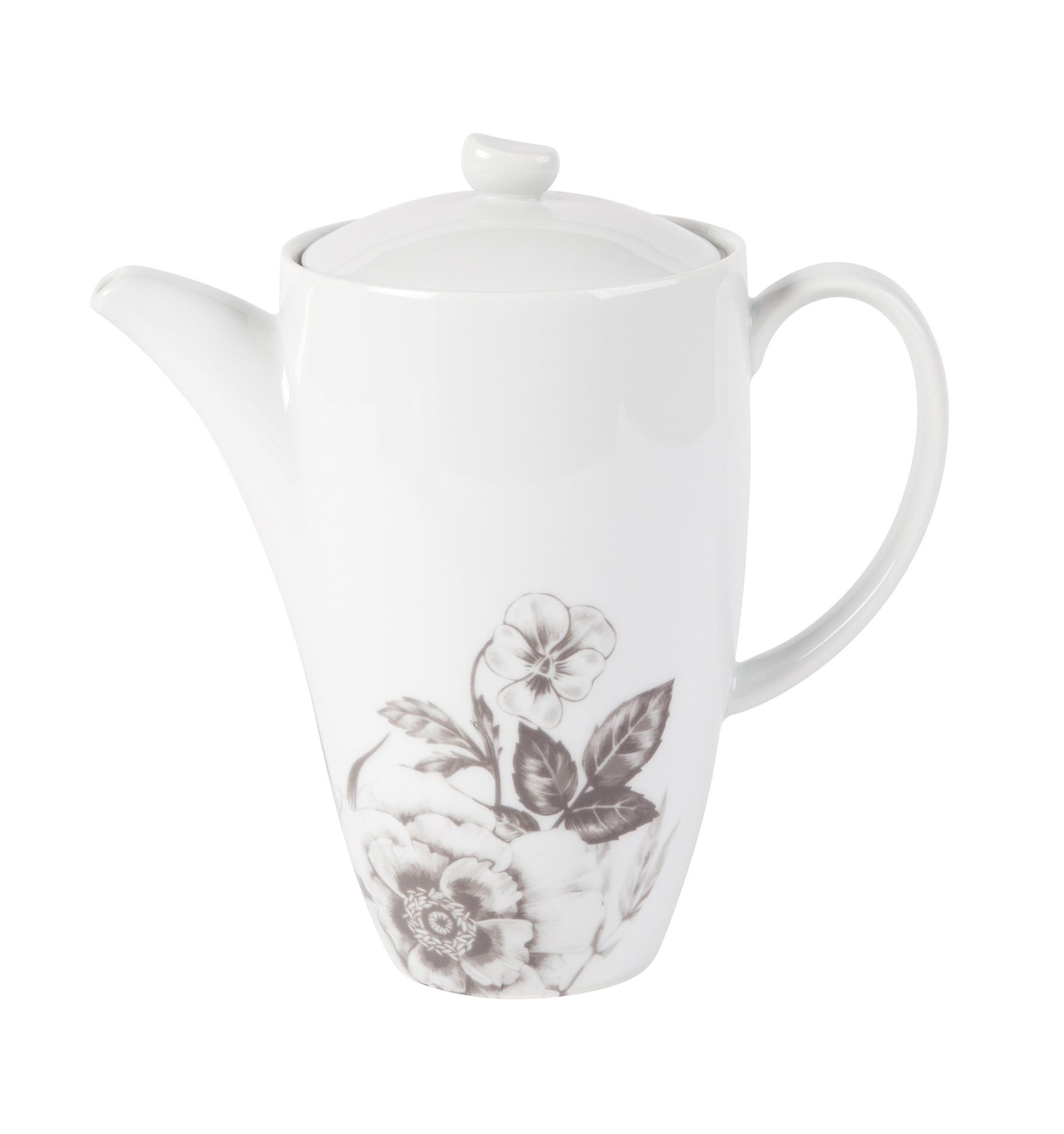 Dzbanek do kawy 1300 ml, biały róż