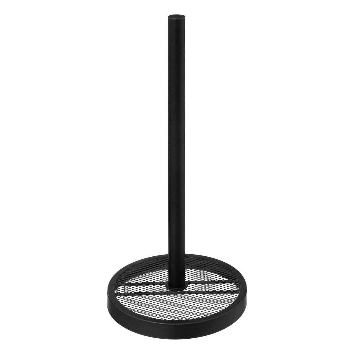 Stojak na ręcznik papierowy MAYAJ, czarny, metalowy, 33 cm