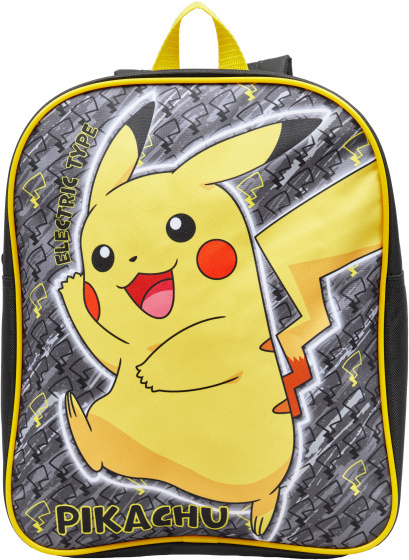 Pokémon Pikachu plecak dziecięcy chłopcy 31 x 25 cm 5l czarny żółty