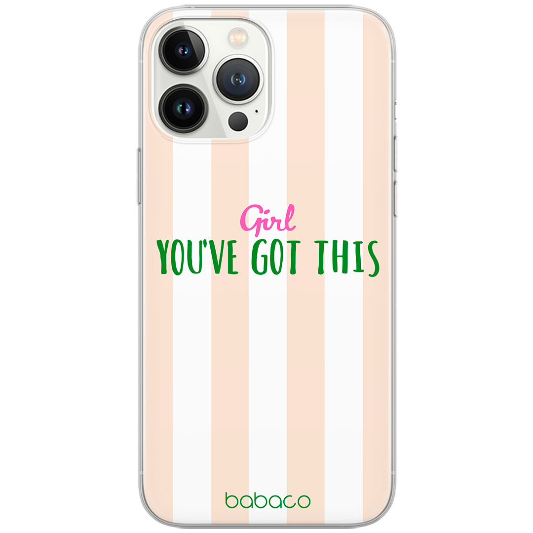 Etui do Samsung A34 5G Positive vibes 004 Babaco Nadruk pełny Beżowy