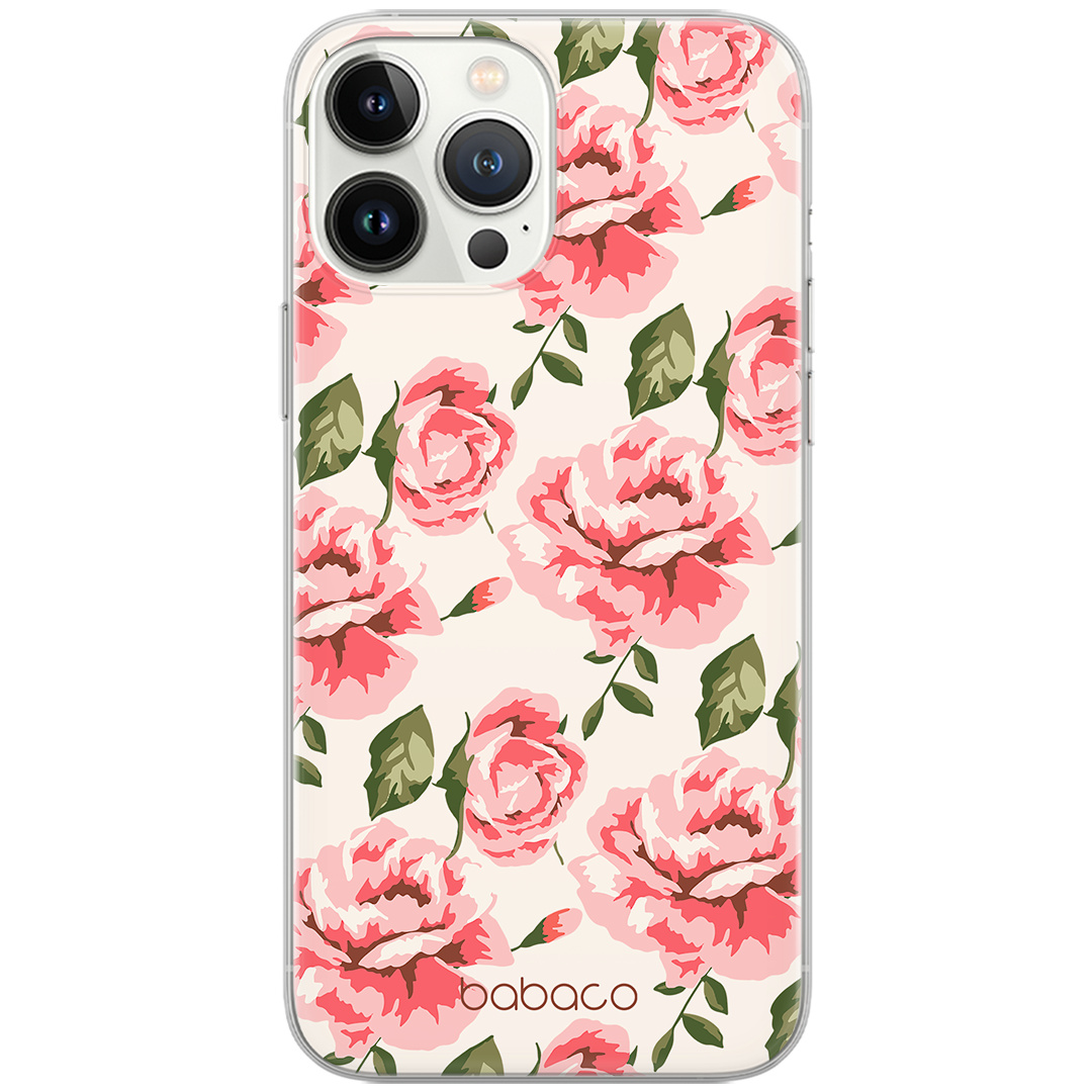 Etui do Samsung M13 4G/ M23 5G/ F23 Kwiaty 013 Babaco Nadruk pełny Różowy jasny