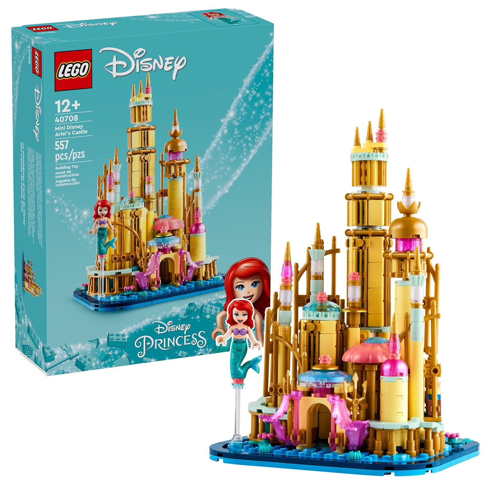 LEGO Disney™ 40708 Miniaturowy zamek Ariel Disneya
