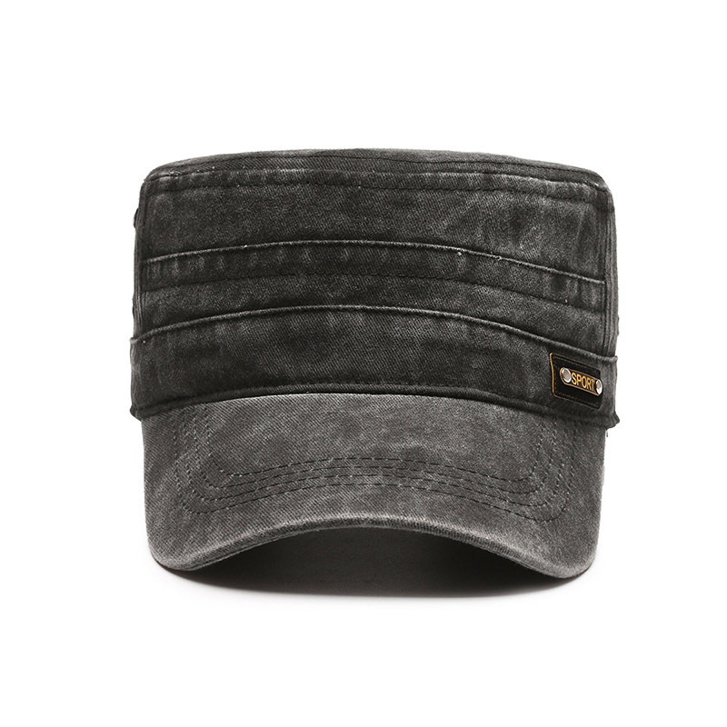 INF Męska czapka dżinsowa w stylu retro, casual Czarny