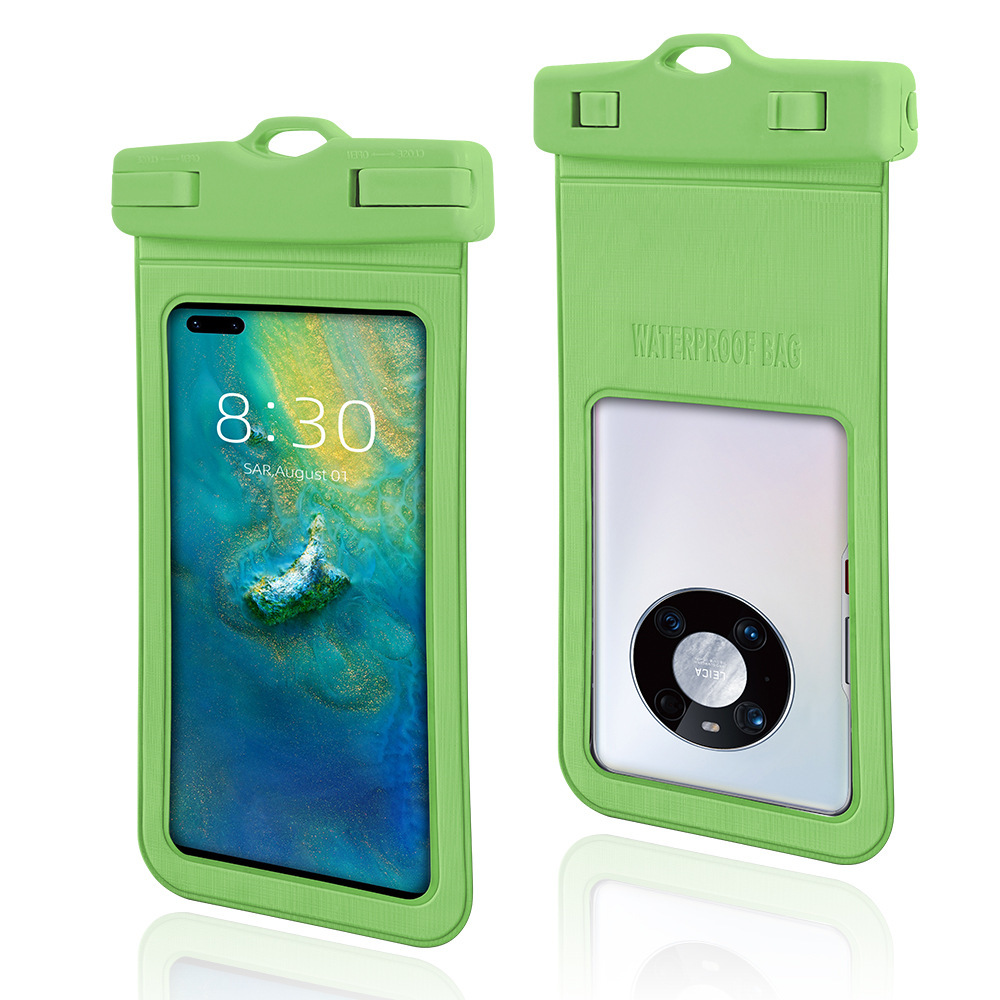 2 sztuki Wodoodporne etui na telefon komórkowy Przezroczyste podwodne etui ochronne na telefon komórkowy IPX8 Podwodne etui na telefon komórkowy dla iPhone 15 14 13 12 11 Pro Xiaomi Huawei, Zielony