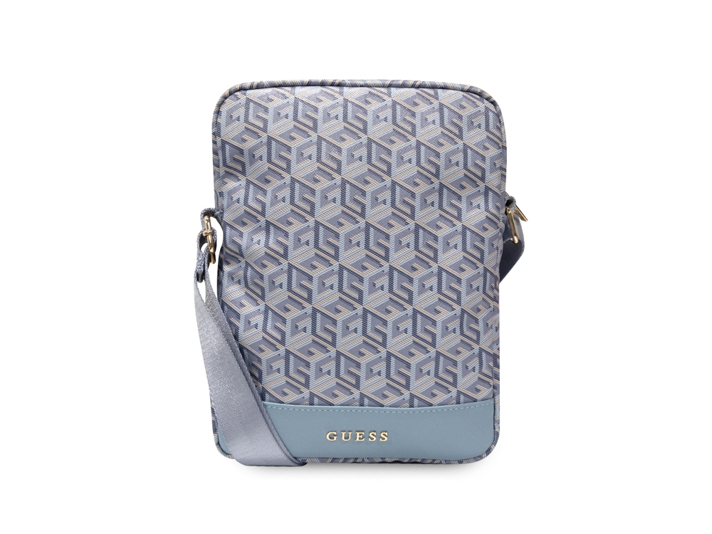 Torba Guess Gcube Stripe Tablet Bag Na Tablet 10 - Niebieska