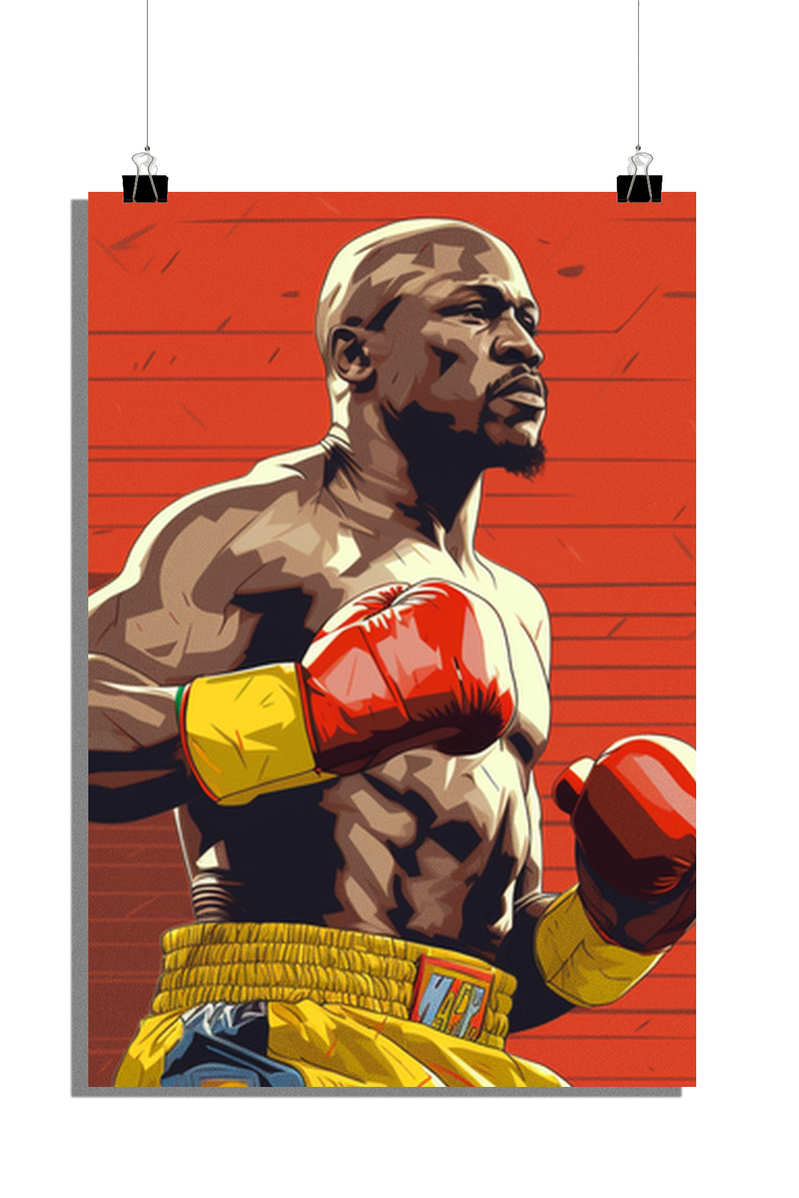 Plakat bokserski - Floyd Mayweather Poster - Champion Poster - Boxing Poster - 51x71cm - Idealny do oprawienia w ramę