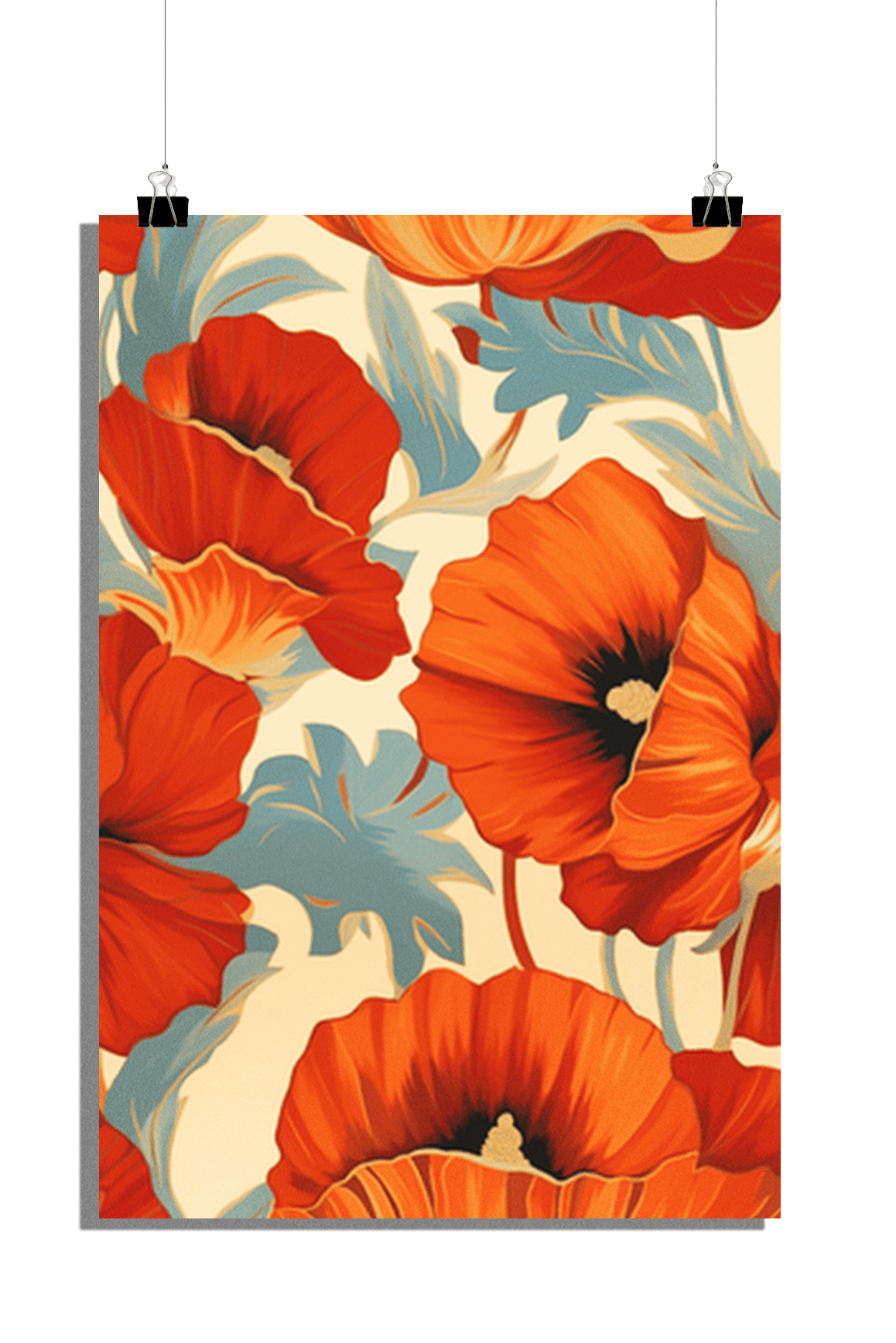 Plakat Natura - Plakat Kwiat Pomarańczy - Plakat Kwiaty - Stylowy Plakat - 51x71cm - Idealny do oprawienia w ramkę
