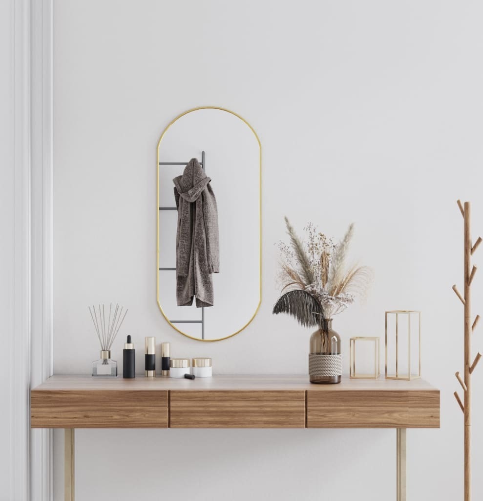 Lustro ścienne Golden 90x40 cm owalne