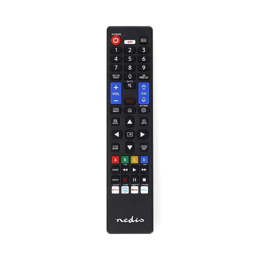 Pilot RTV Nedis Nedis TVRC45SABK pilot Podczerwień TV Naciśnij przyciski