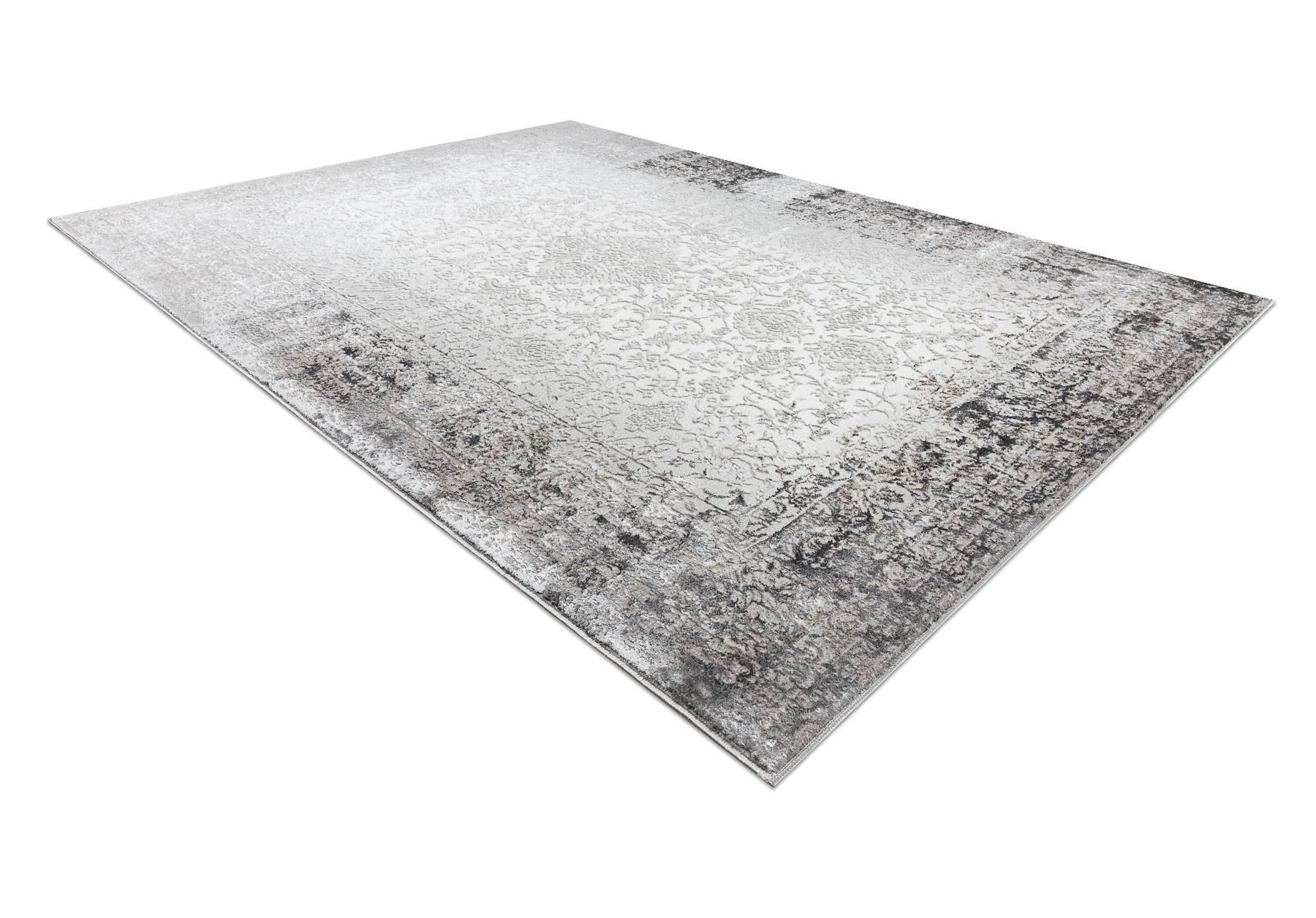 Dywan BLISS Z226AZ226 krem / - Ramka, ornament, nowoczesny, strukturalny szary 80x150 cm
