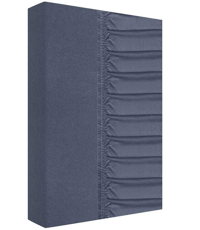 Prześcieradło, grube, jersey 100% bawełna 200x220cm grafitowe