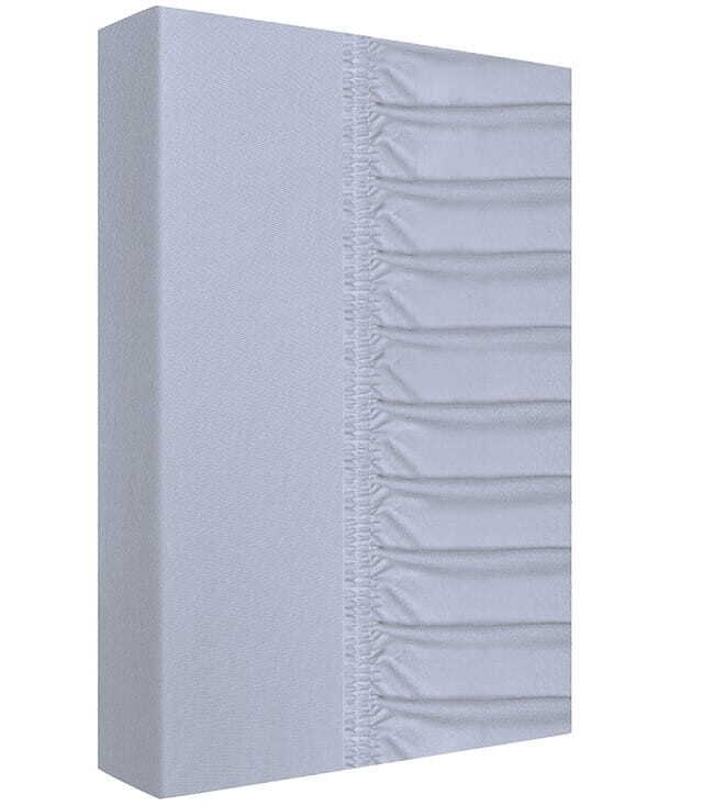 Prześcieradło, grube, jersey 100% bawełna 200x220cm srebrne