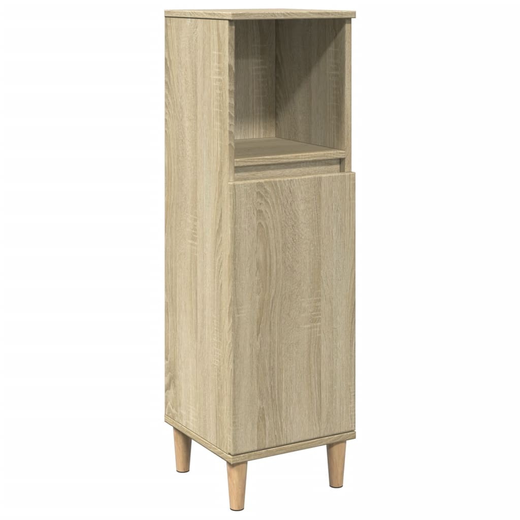 vidaXL Szafka łazienkowa dąb sonoma 30x30x100 cm materiał drewnopochodny