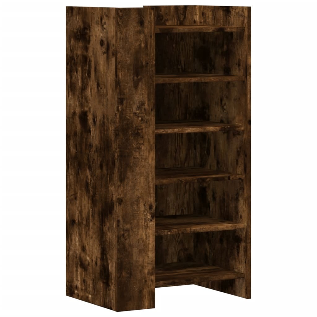 vidaXL Szafka na buty dąb wędzony 52x37,5x100 cm materiał drewnopochodny