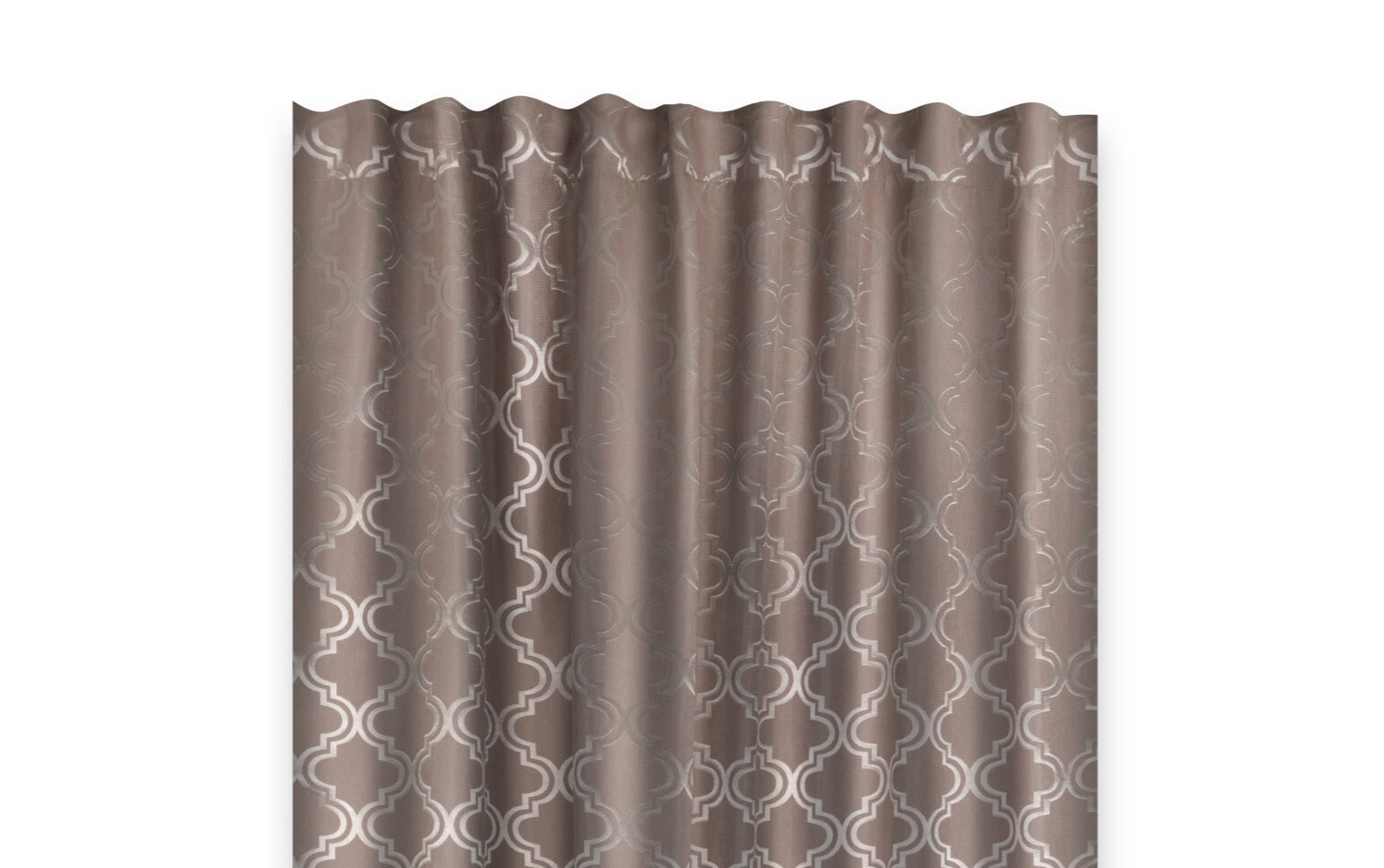 Zasłona zaciemniająca CLOVER CHIC beż 140x270 na taśmie