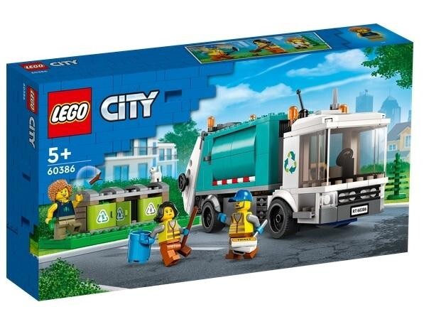 LEGO CITY 60386 4szt Ciężarówka recyklingowa