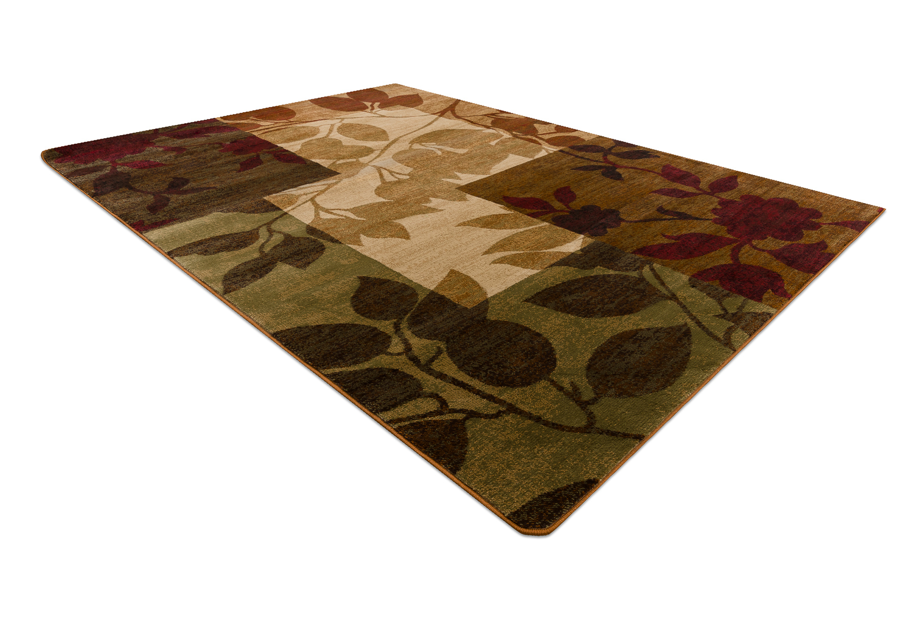 Dywan ROYAL 5282 Liście - beż / zielony beżowy 150x230 cm