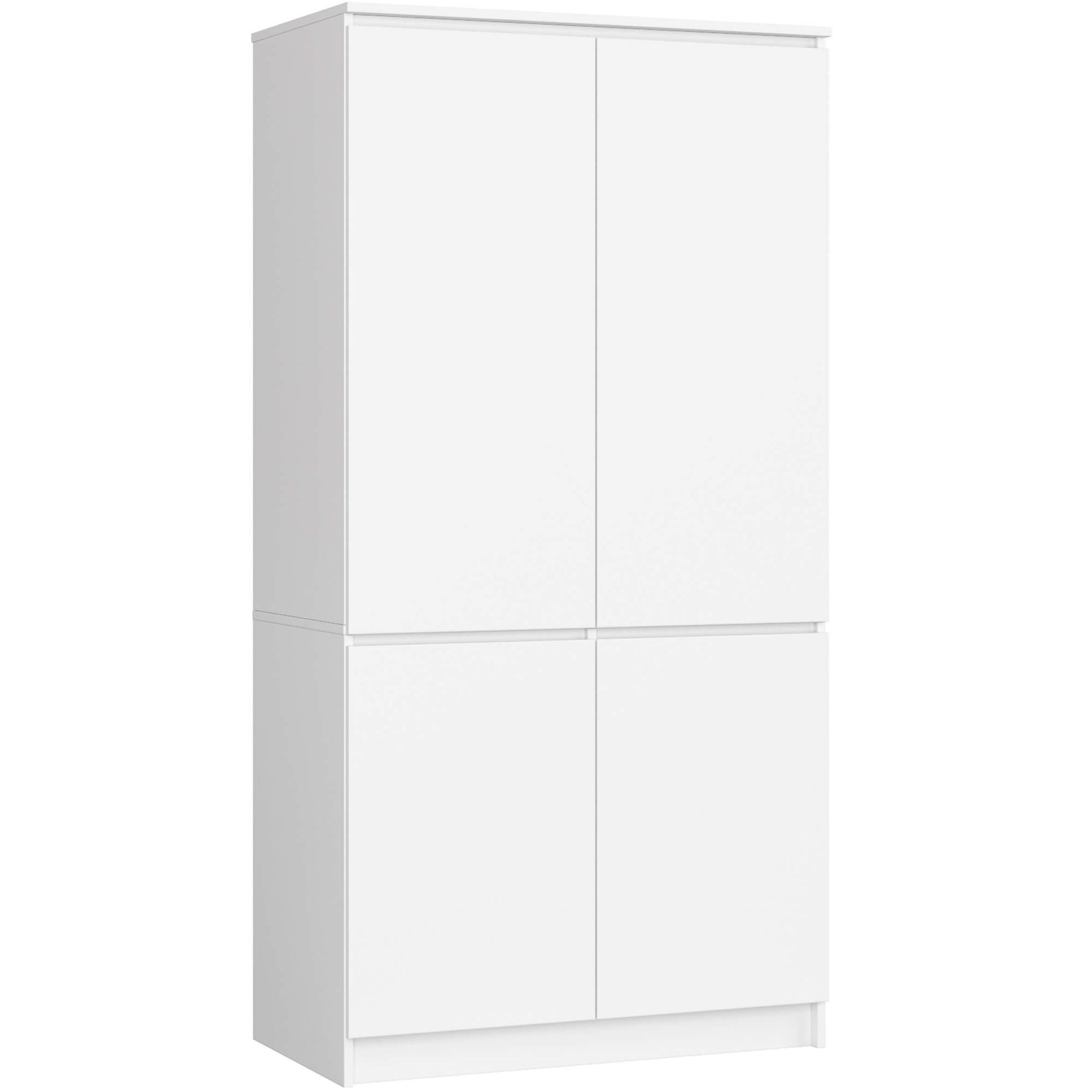 Szafa S90 4 drzwi AKORD Biała 90x51x180 cm