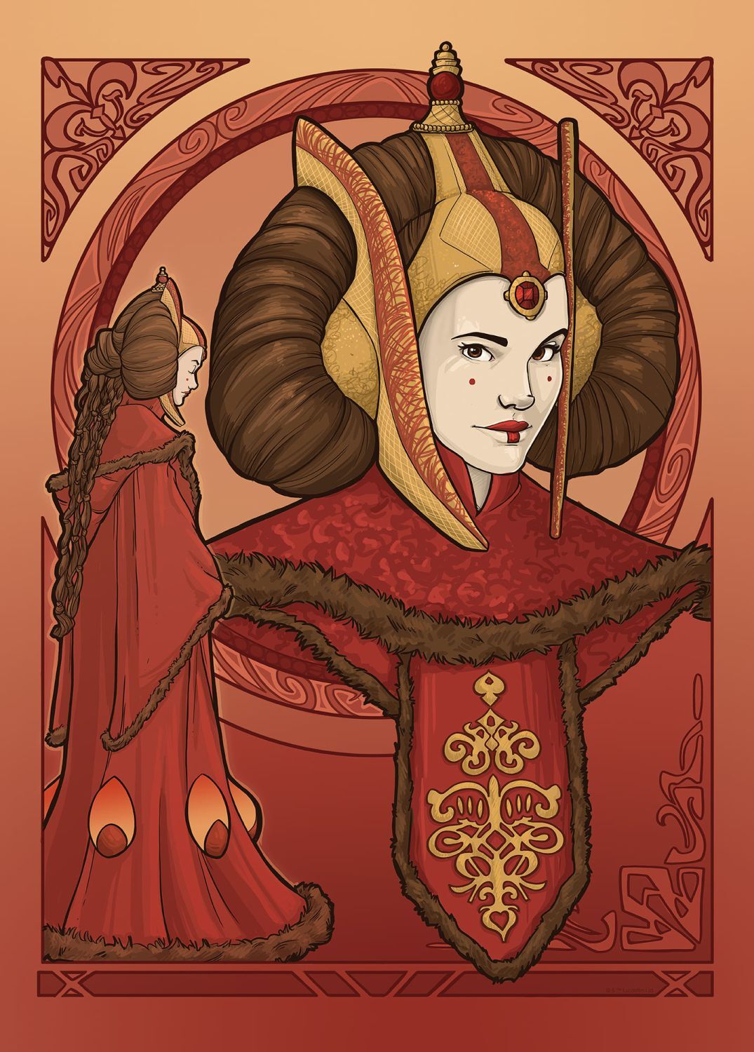Disney plakat Star Wars czerwonym - 612866 - 50 cm x 70 cm