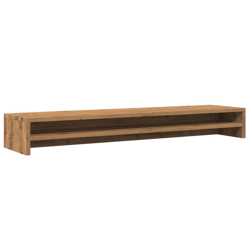 vidaXL Podstawa pod monitor dąb rzemieślniczy 100x24x13 cm Materiał drewnopochodny