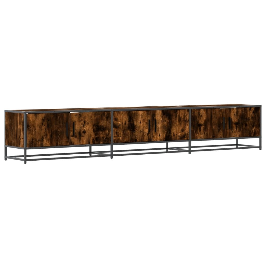 vidaXL Szafka pod TV dąb wędzony 240x35x41 cm materiał drewnopochodny
